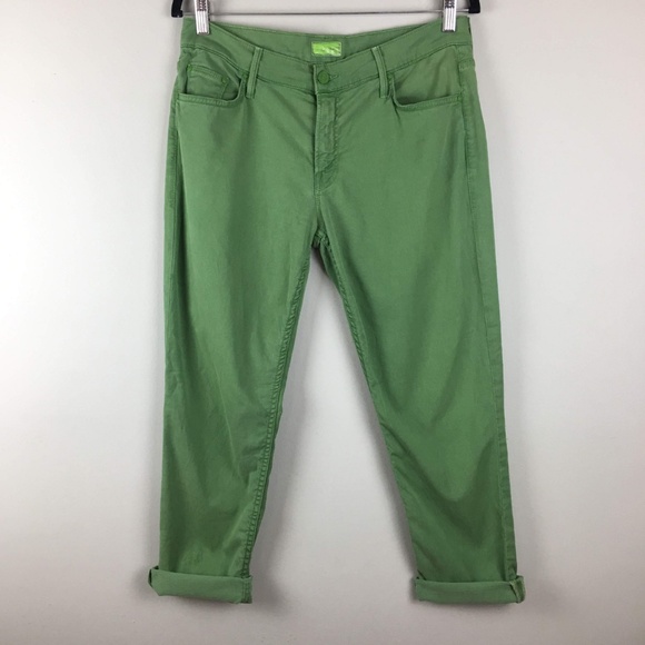 mother the dropout boyfriend green jeans sz 29 - Picture 2 of 8
